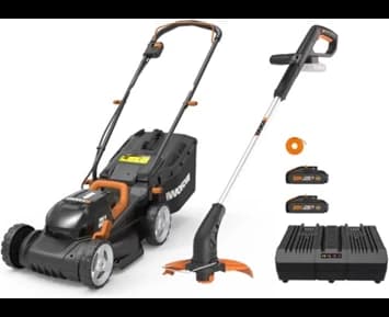 WORX 20V PowerShare Mower and trimmer combo (2x2.0Ah)