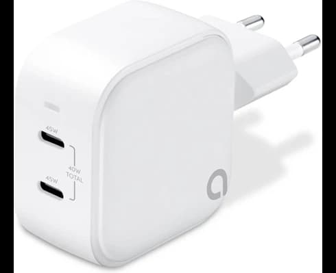 Andersson WLC-G2300 - Wall Charger PD 45W 2xUSB-C White