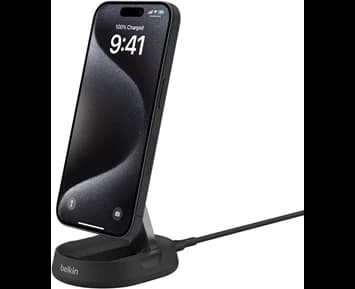 Belkin Belkin - Qi2 15W Wireless Charging Folding Magnetic Stand, Black