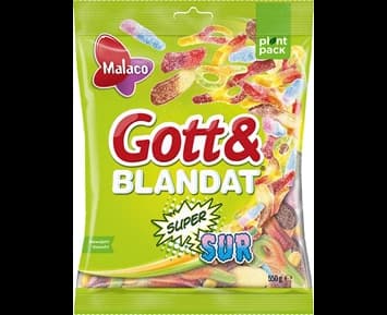 Cloetta Gott   Blandat Supersur 550g