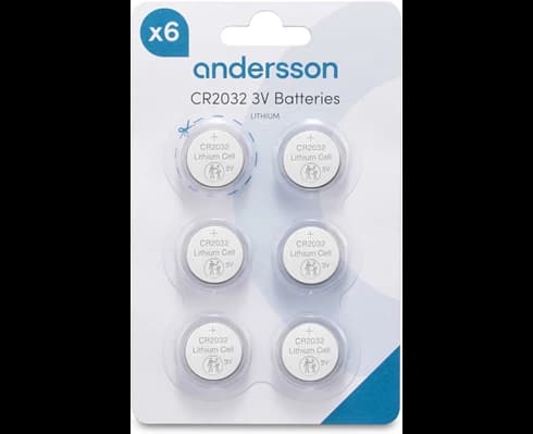 Andersson CR2032 Lithium 6-pcs