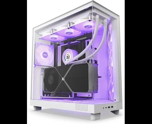 NZXT H6 Flow RGB Dual Chamber White 