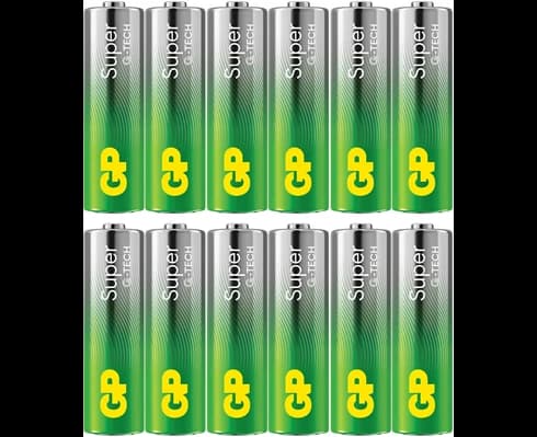 GP Super Alkaline AA-batteri, 15A/LR6, 12-pack