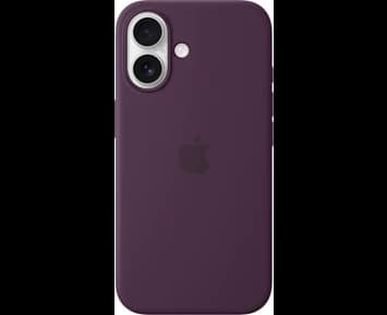 Apple iPhone 16 Silicone Case with MagSafe - Plum