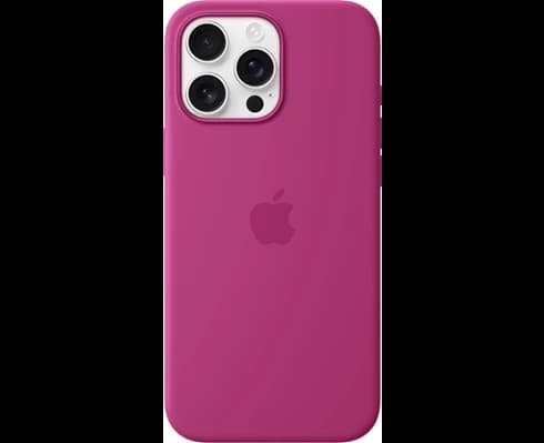 Apple iPhone 16 Pro Max Silicone Case with MagSafe - Fuchsia