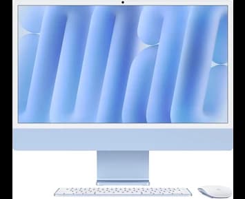 Apple 24-inch iMac with Retina 4.5K display  Apple M4 chip with 8?core CPU and 8?core GPU, 16GB, 256GB SSD - Blue