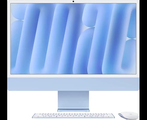 Apple 24-inch iMac with Retina 4.5K display  Apple M4 chip with 8?core CPU and 8?core GPU, 16GB, 256GB SSD - Blue