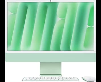 Apple 24-inch iMac with Retina 4.5K display  Apple M4 chip with 10?core CPU and 10?core GPU, 16GB, 512GB SSD - Green