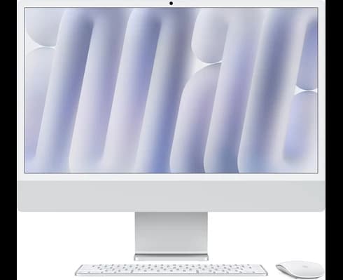 Apple 24-inch iMac with Retina 4.5K display  Apple M4 chip with 8?core CPU and 8?core GPU, 16GB, 256GB SSD - Silver