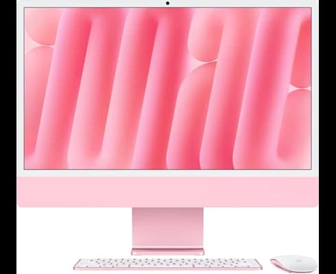 Apple 24-inch iMac with Retina 4.5K display  Apple M4 chip with 8?core CPU and 8?core GPU, 16GB, 256GB SSD - Pink