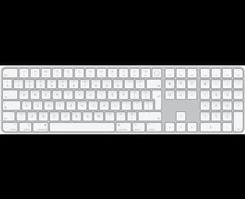 Apple Magic Keyboard with Touch ID and Numeric Keypad for Mac models with Apple silicon - Swedish - White Keys