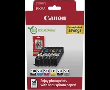 Canon PGI-530/CLI-531 PGBK/C/M/Y/BK/GY PHOTO VALUE