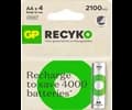 GP ReCyko AA-batteri, 2100 mAh, 4-pack