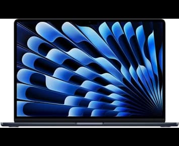 Apple 15-inch MacBook Air: Apple M4 chip with 10-core CPU and 10-core GPU, 16GB, 256GB SSD - Midnight