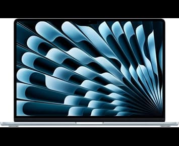 Apple 15-inch MacBook Air: Apple M4 chip with 10-core CPU and 10-core GPU, 16GB, 512GB SSD - Sky Blue