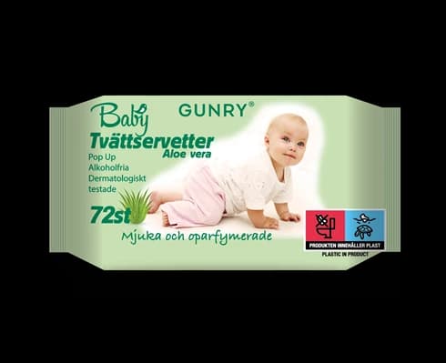 Gunry Baby tvättservetter Aloe  72st